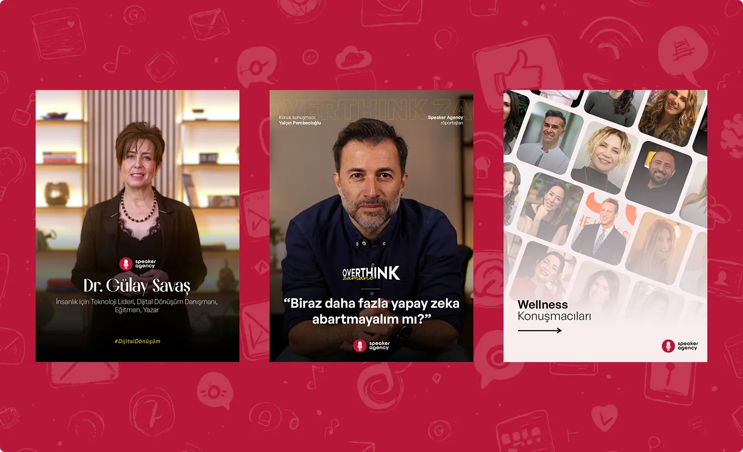 Speaker Agency<br>Social Media Website Ekran Görüntüsü